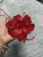 Floral Rhinestone Necklace