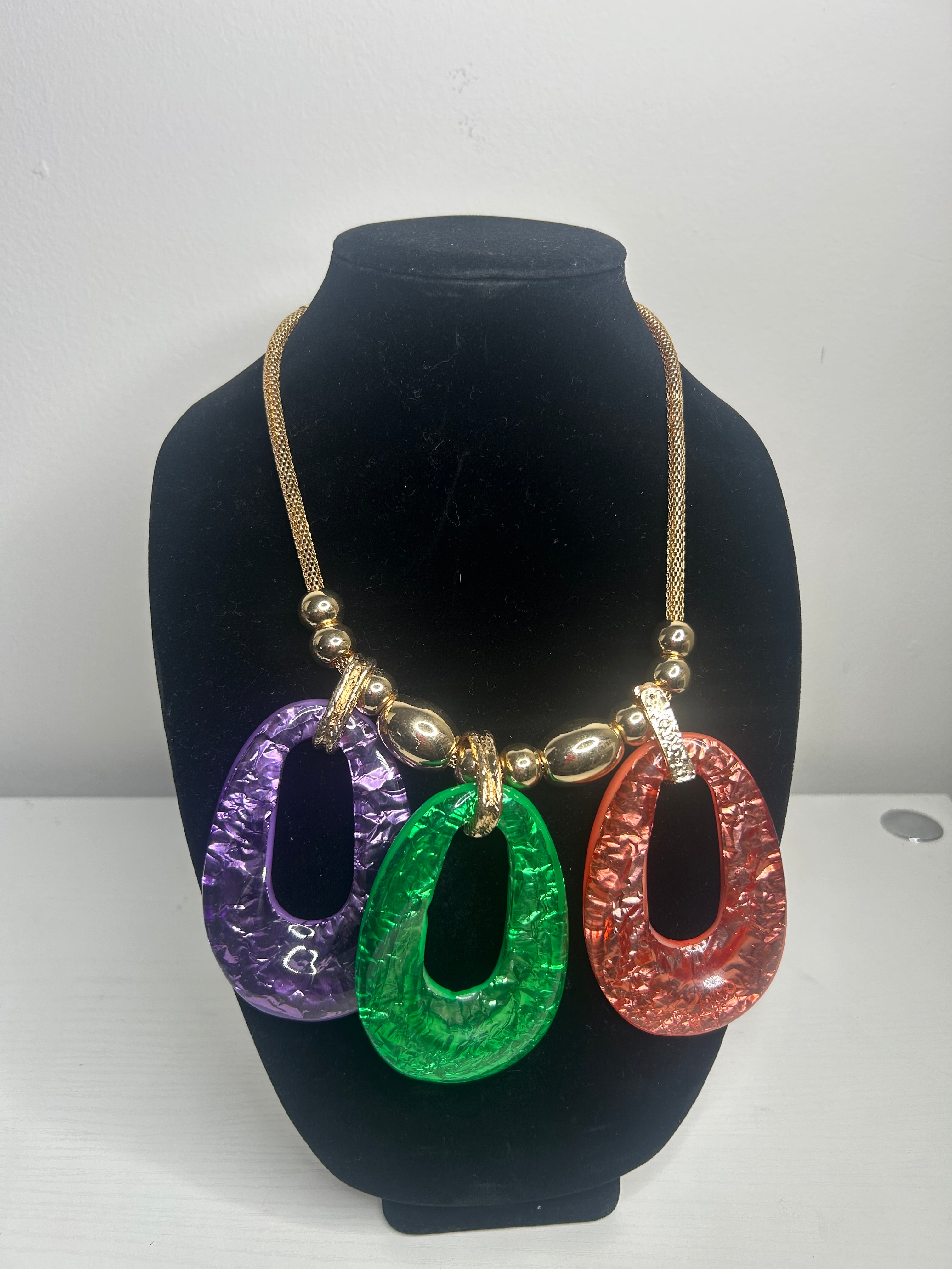 Colorful Gold Necklace